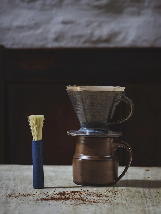 Coffee brush - blue