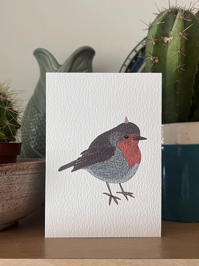 Party Robin Card