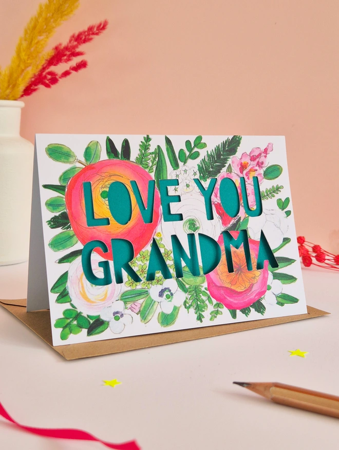 love you grandma card