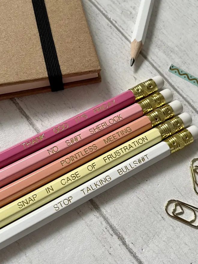 Sarcastic Work Place Inspired Pencil Set