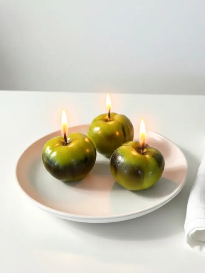 Zebra Trio Mini Globe Candles