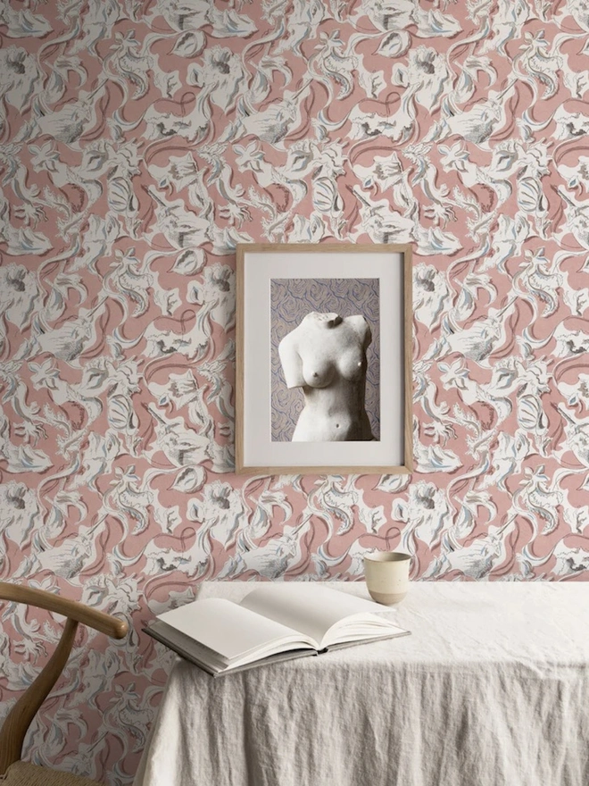 Dali's Mermaid Blush Wallpaper