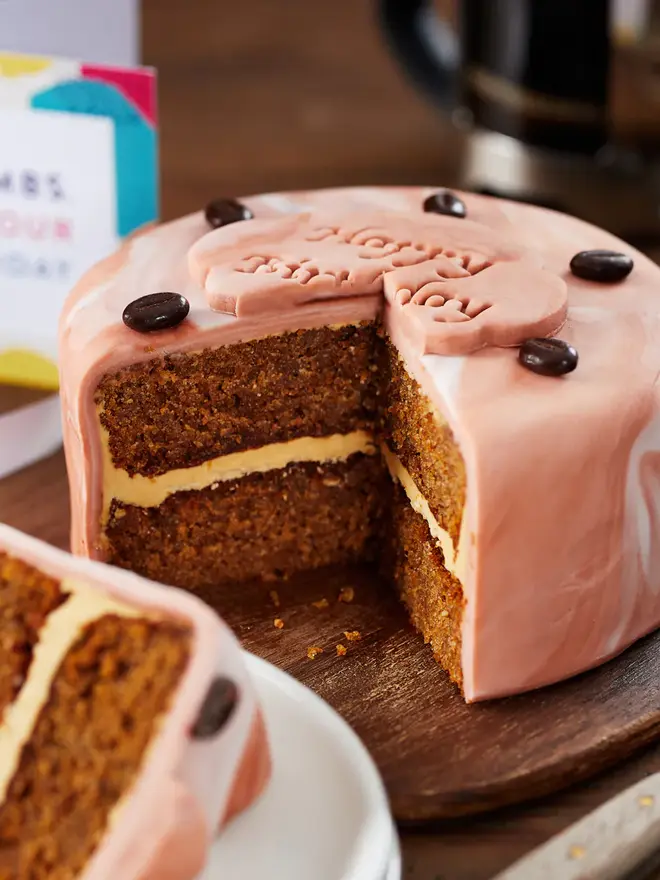 Marble Iced Coffee Birthday Cake Gift Box