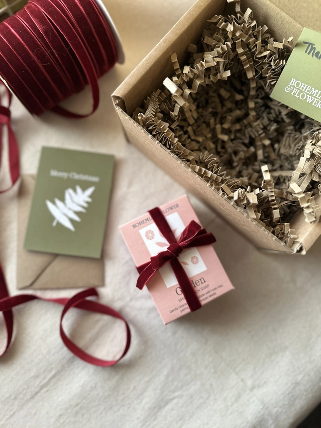 Handmade natural soap gift set