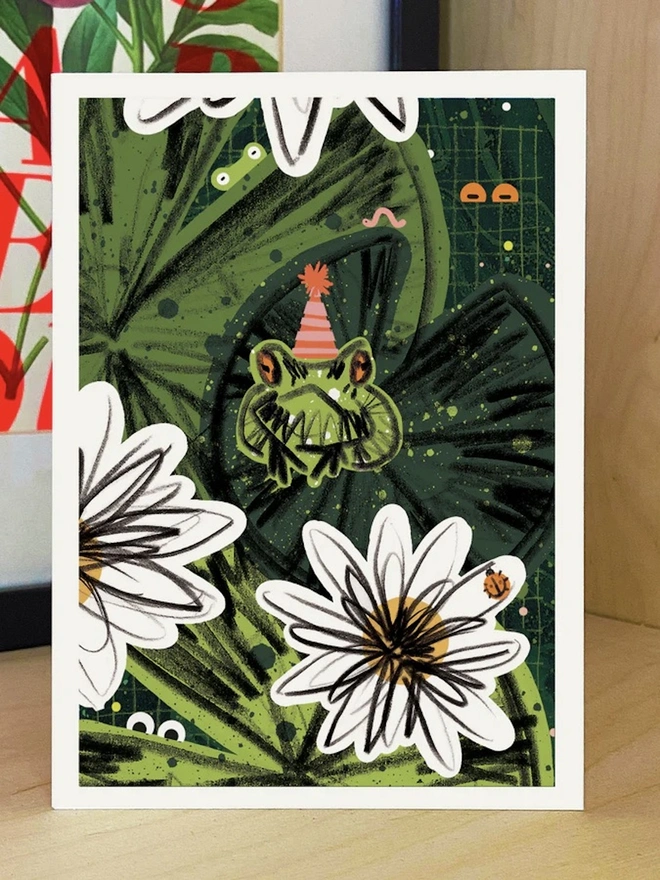 Frog Pond Birthday Card