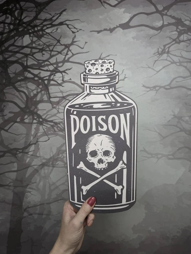 Giant Poison Bottle Sign TBC