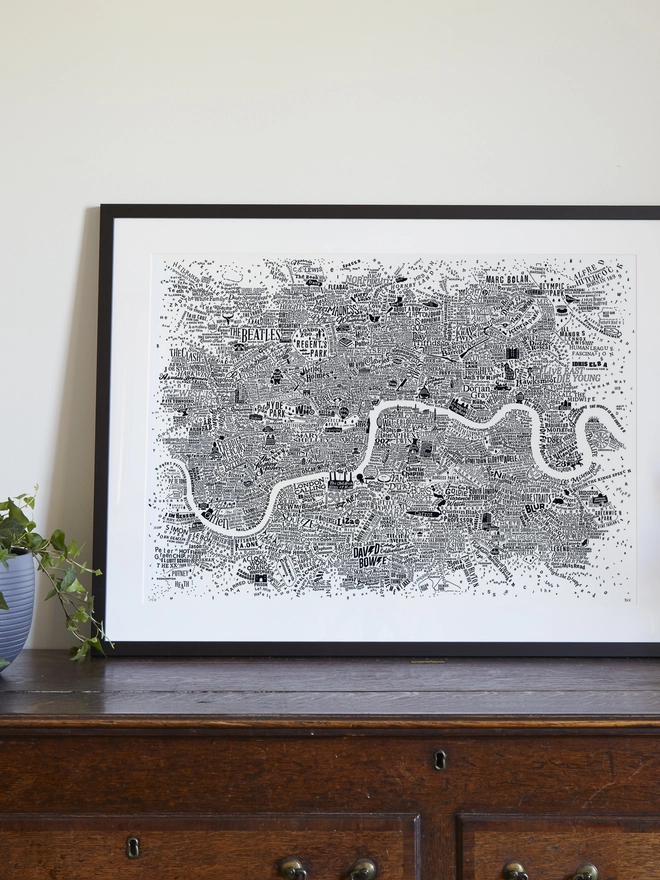 Culture Map Of London in a home environment on a shelf