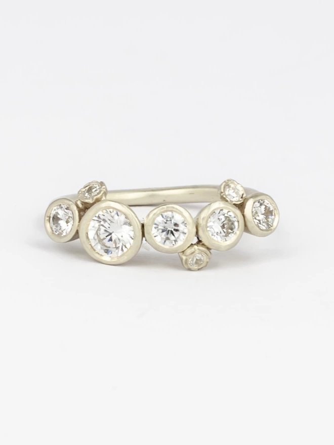 diamond rings for women 18ct white gold 