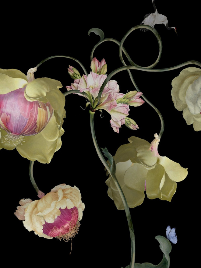 Traveller's tears flower print