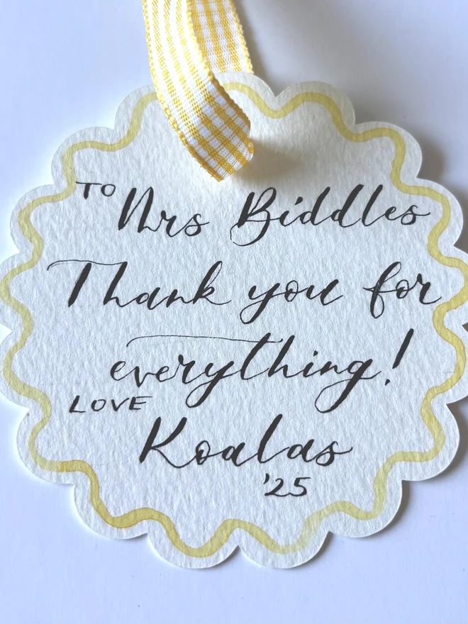 Personalised Hand painted Watercolour Gift Voucher