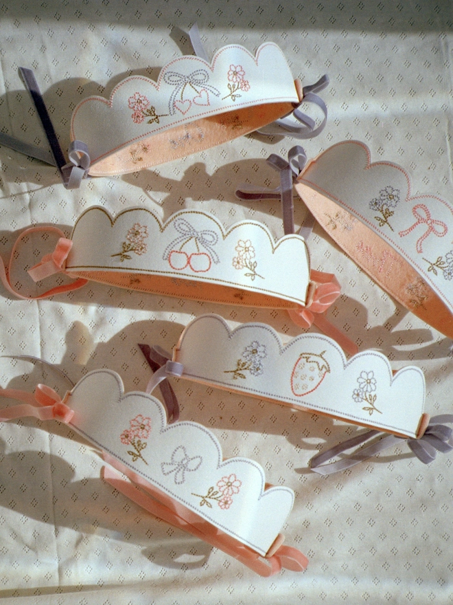 Liora Embroidered   Number Crowns Back