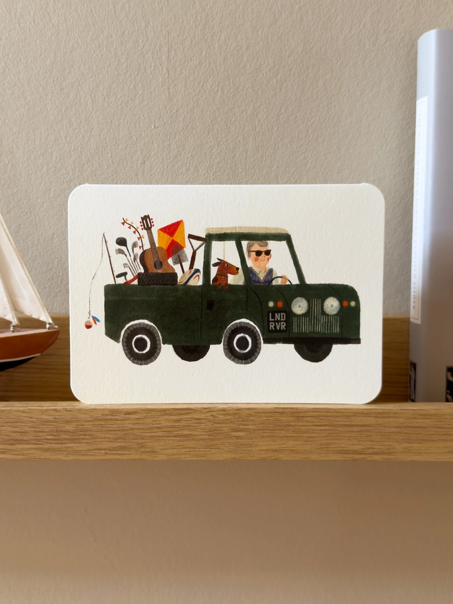 Dad's Land Over Card