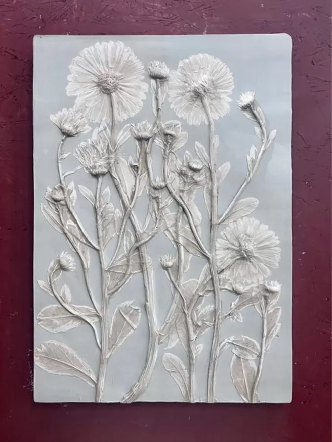 Marigolds - Hand Painted Panel