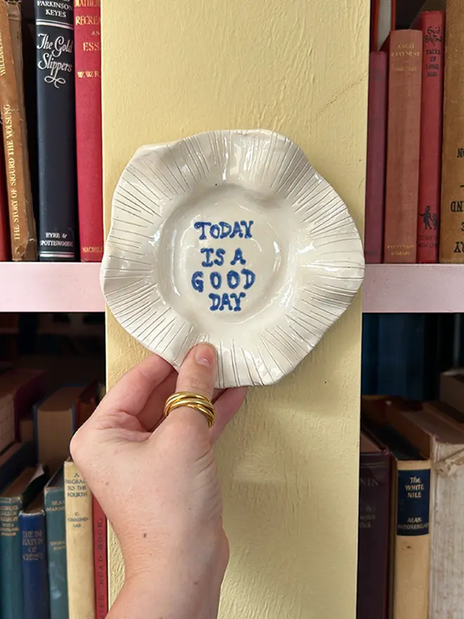 'Today Is A Good Day' Mini Ceramic Plate