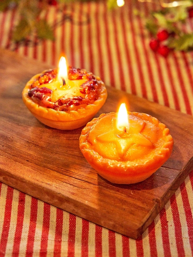 Mince pie candle 