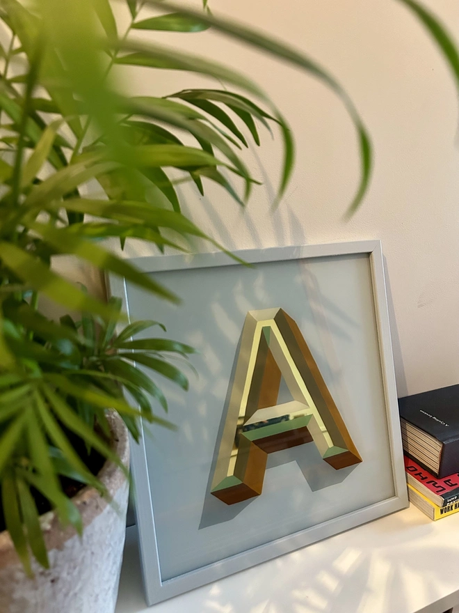 Gold leaf initial O Yellow