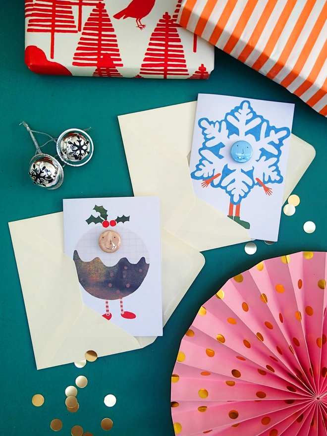 christmas, card, fancy dress, funny, character, badge. family, tree, pudding, snow