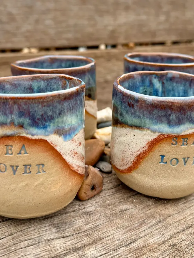 Coastal Style Ceramic Cup