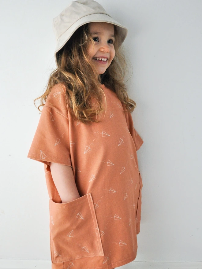Paper Planes Kids Oversized Dress