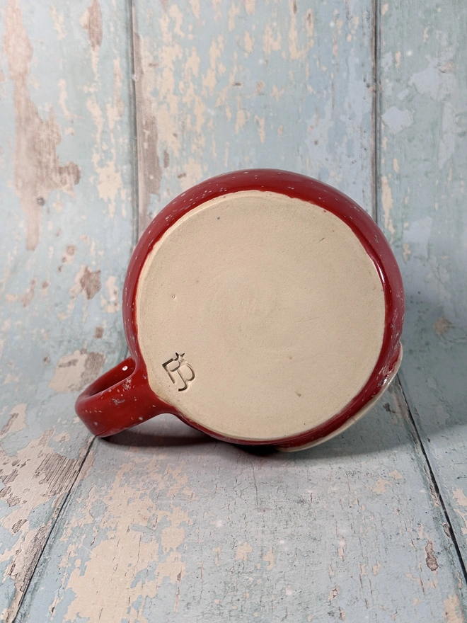 Red Christmas Snow Globe Mug
