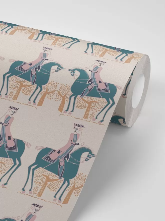 horse wallpaper roll