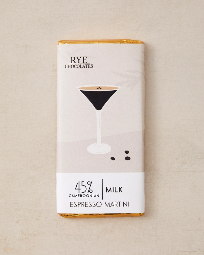Espresso Martini Milk Chocolate Bar - 45% Cameroonian