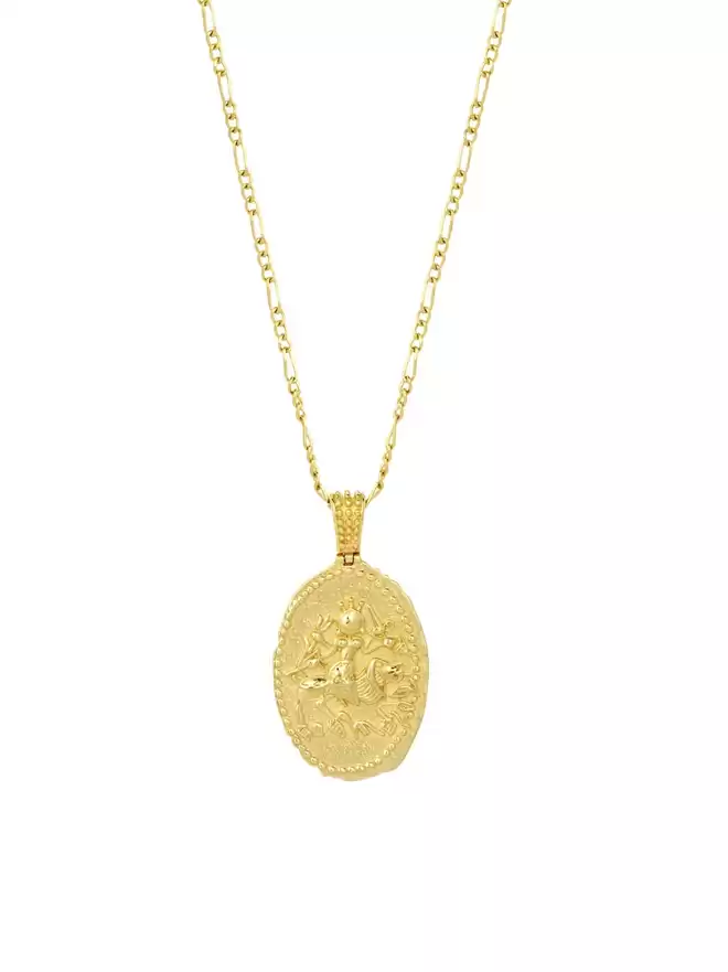 She Who Has Courage Pendant in gold vermeil by Loft & Daughter