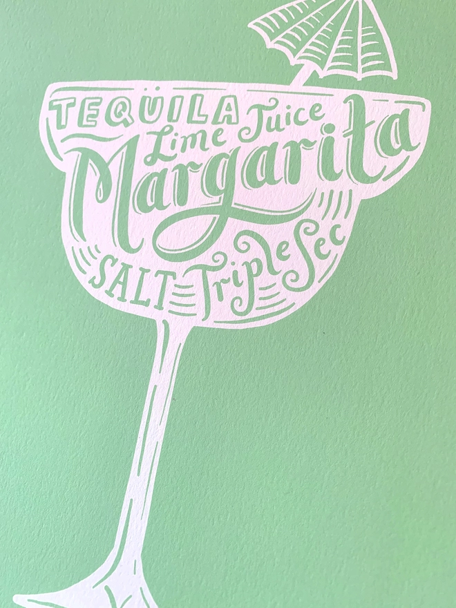 Margarita Cocktail drink artwork
