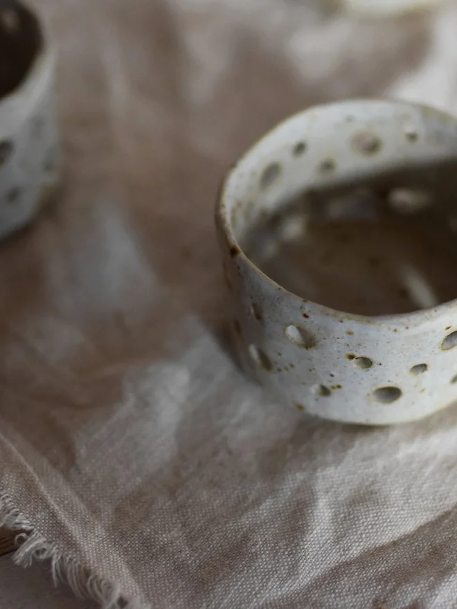 stoneware tealight holder