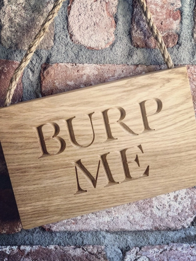 Personalised Oak Quote Plaque