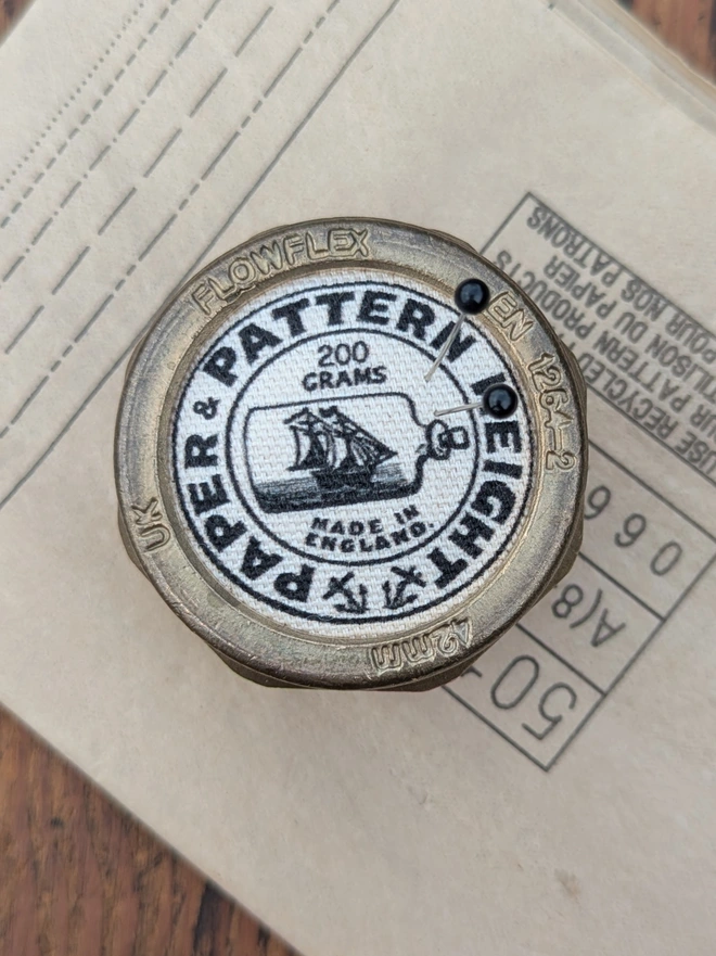 Ship in a Bottle Paper and Patter Weight