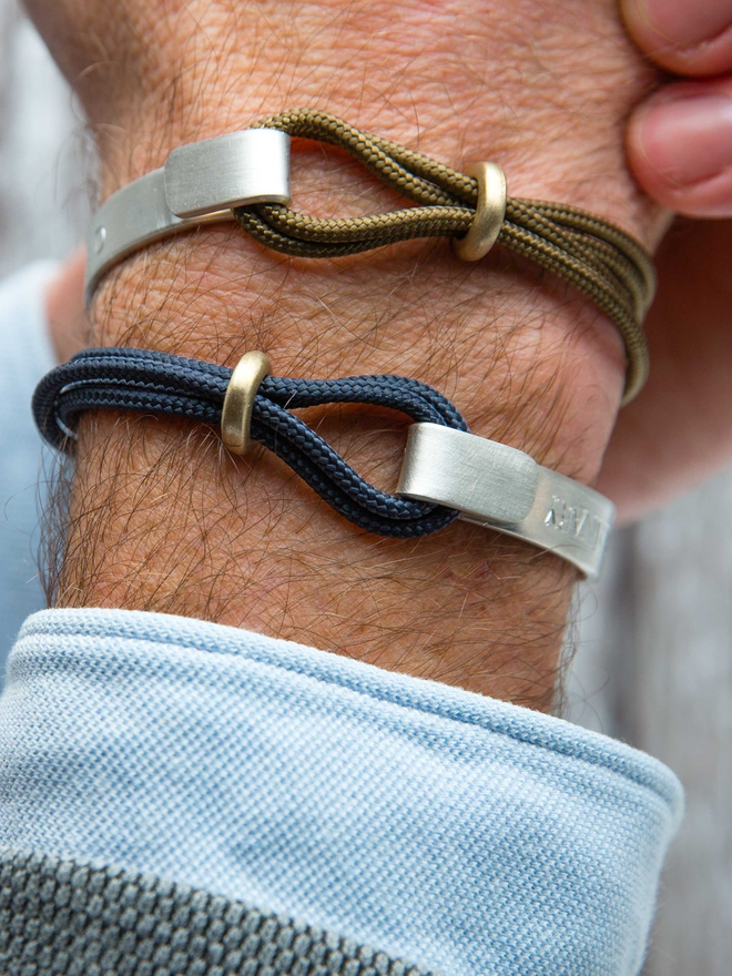 Personalised Rope Bangle Men's Bracelet