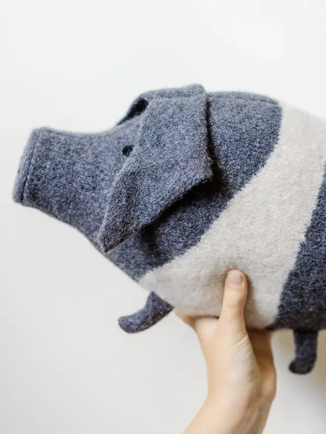 sadddleback pig plush