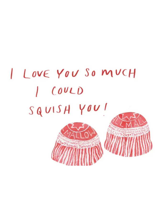 'I Love You So Much'  Greetings Card