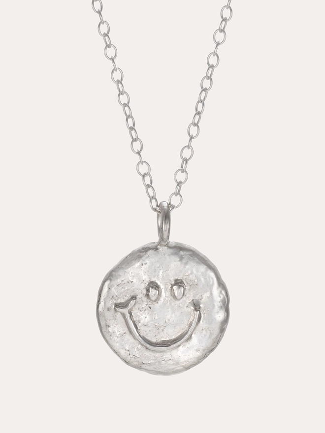 Small Smiley Silver