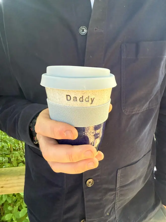 daddy ceramic travel mug