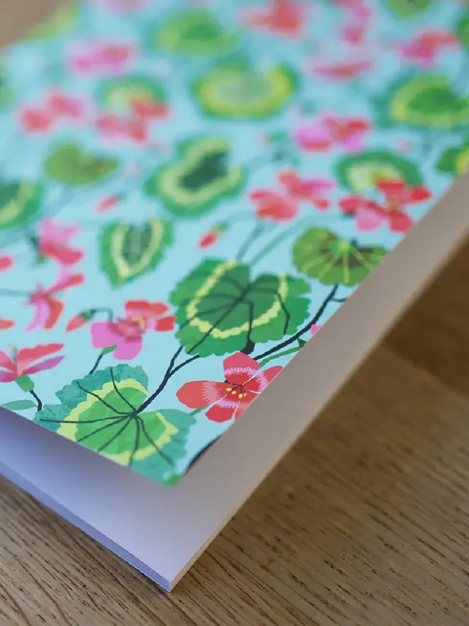 illustrated geranium notebook