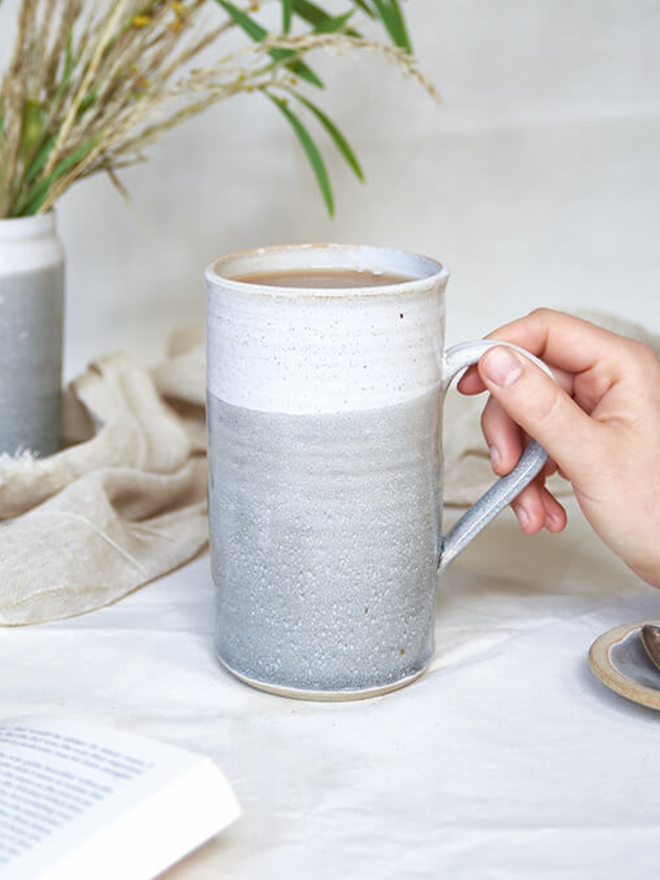 Grey Ceramic Pint Mug