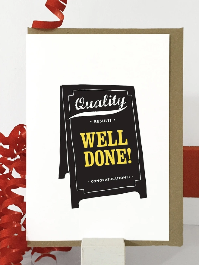 'Well Done' Congratulations Card
