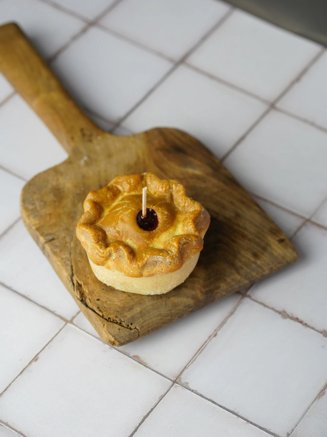 Christmas Pork Pie Candle