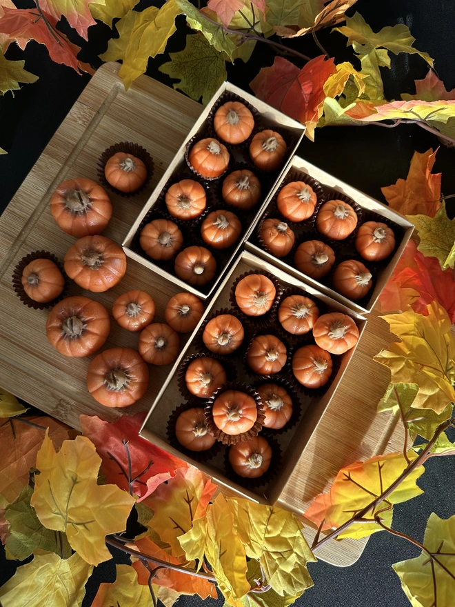 Pumkin spiced marzipans