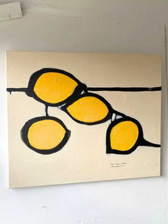 Four large lemons by Samantha Barnes