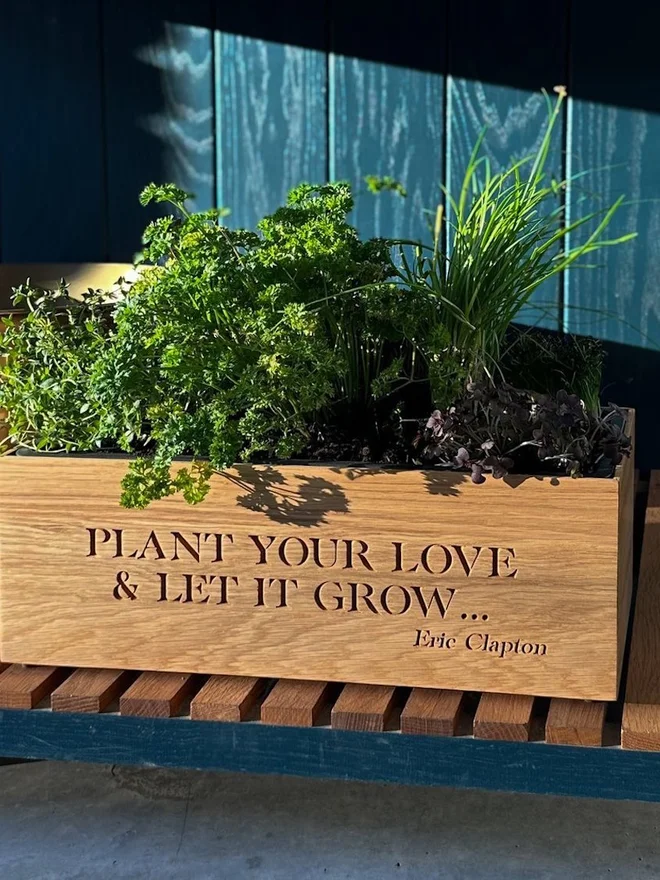 Oak Herb & Flower Planter