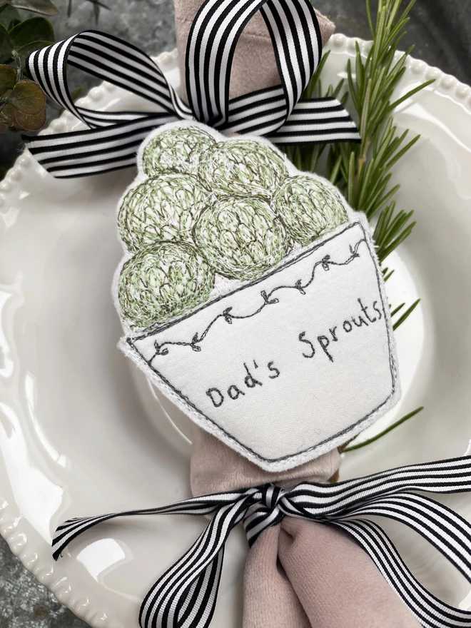 Christmas Personalised Sprout Decoration