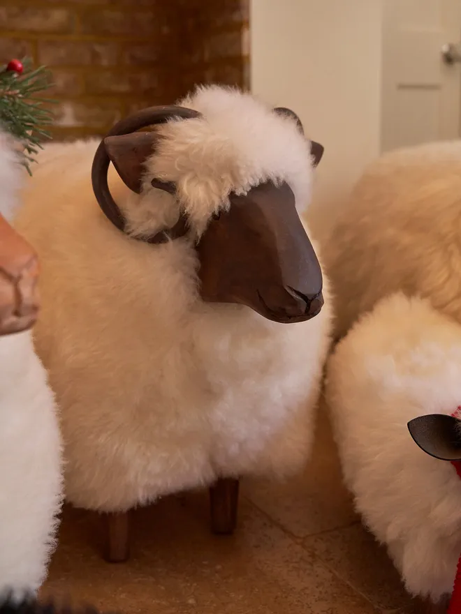 Stan the ram footstool
