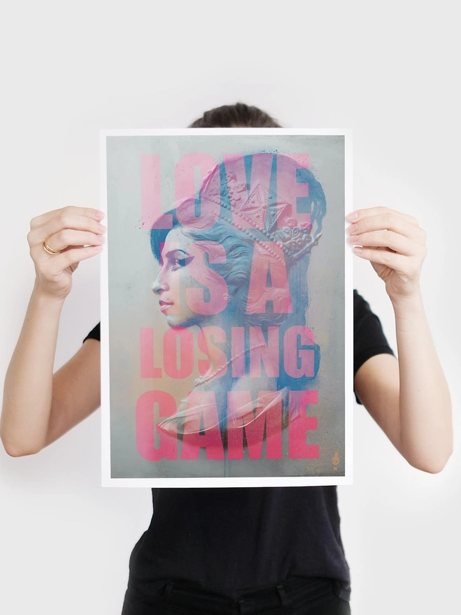 'Love is a Losing Game' Amy Winehouse Art Print