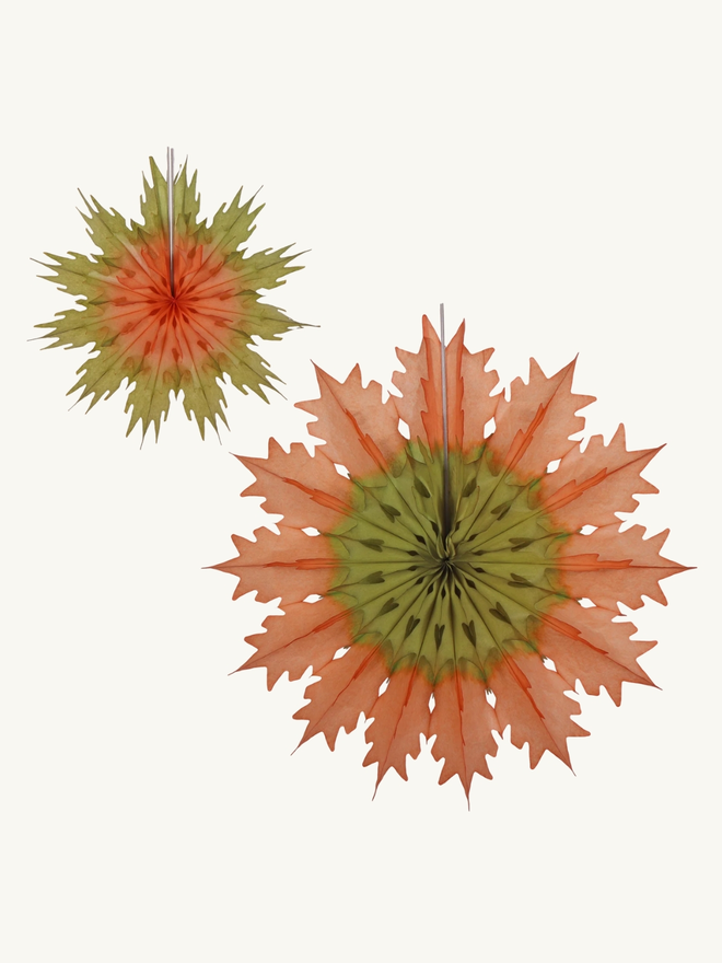 Classic duo snowflake paper decoration