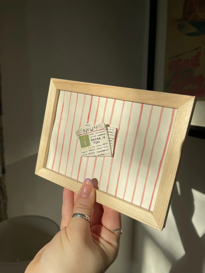 Birthday Personalised Framed Newspaper Keepsake