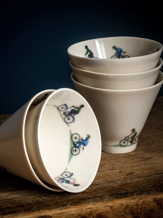 Cyclist's Espresso Cups (Set Of 2)