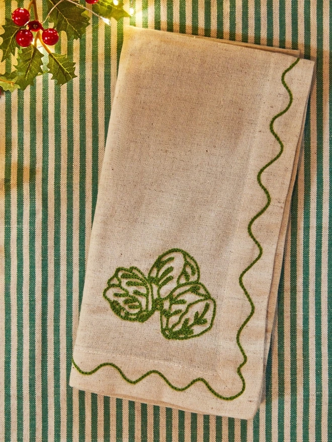 Christmas vegetable napkins